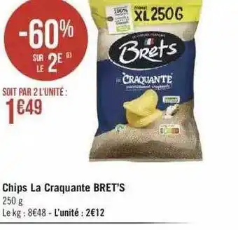 Géant Casino Chips La Craquante Bret's offre