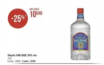 Téquila Sans Jose 35% Vol.
