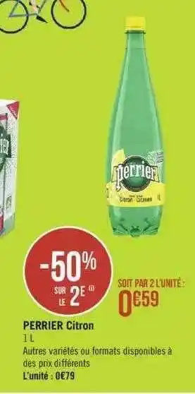 Géant Casino Perrier Citron offre