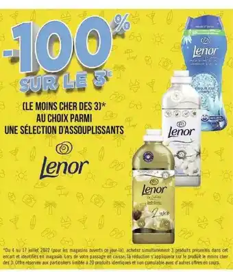 Géant Casino Assouplissants Lenor offre