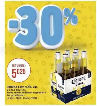 Géant Casino Corona Extra 4,5% Vol. offre