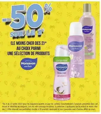 Géant Casino Produits Monsavon Au Lait offre