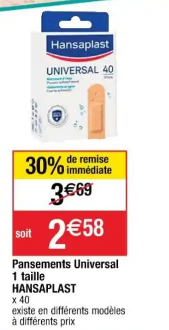 HANSAPLAST pansements universal 1 taille