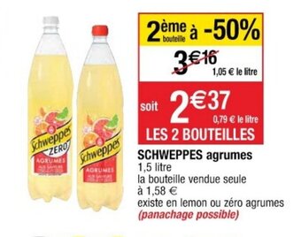 Cora x Carrefour SCHWEPPES agrumes offre