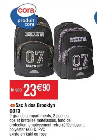 Cora x Carrefour Sac à Dos Brooklyn Cora offre