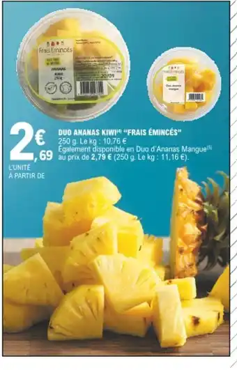 E.Leclerc Duo Ananas Kiwi Frais émincés offre