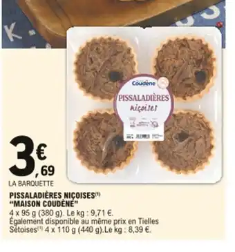 E.Leclerc Pissaladières Niçoises Maison Coudène offre