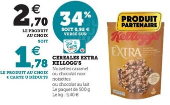 U Express Céréales Extra Kellogg's offre