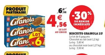 U Express Biscuits Granola LU offre