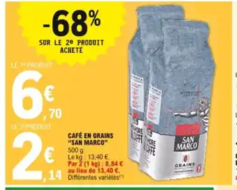 E.Leclerc San Marco Café En Grains offre