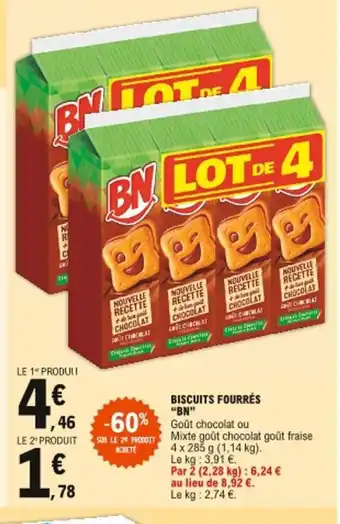 E.Leclerc BN Biscuits Fourrés offre