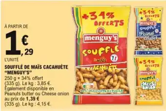 E.Leclerc Menguy's Soufflé de Maïs à La Cacahuète offre