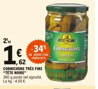 E.Leclerc Tête Noire Cornichons Très Fins offre