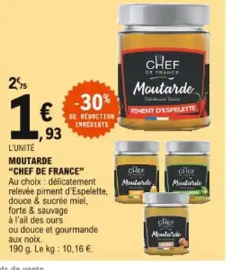 E.Leclerc Chef de France Moutarde offre