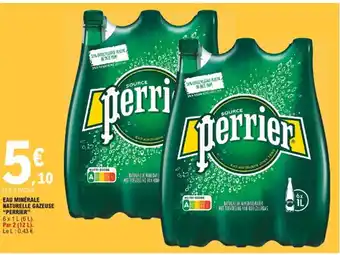 E.Leclerc Perrier Eau Minérale Naturelle Gazeuse offre