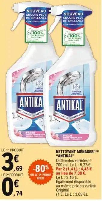 E.Leclerc Antikal Nettoyant Ménager offre