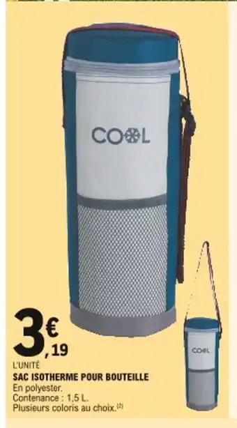 E.Leclerc Sac Isotherme Pour Bouteille offre