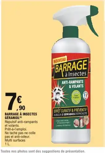 E.Leclerc Barrage à Insectes Géraniol offre