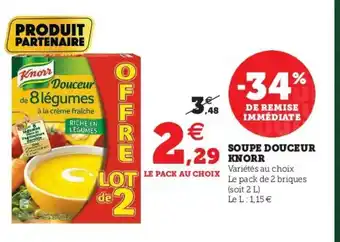 U Express Soupe Douceur Knorr offre