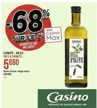 Casino Supermarchés Huile d'Olive Vierge Extra Casino offre