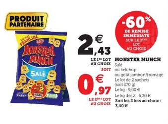 U Express Monster Munch offre