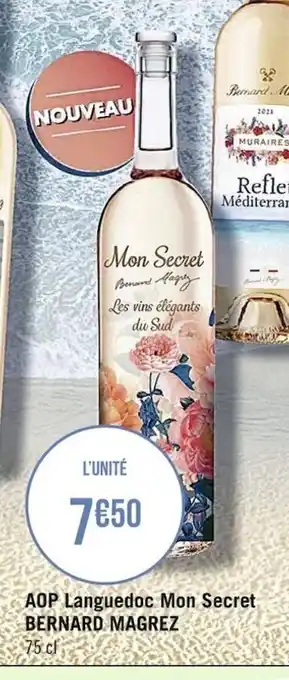 Casino Supermarchés AOP Languedoc Mon Secret Bernard Magrez offre