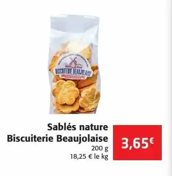 Colruyt Sablés nature biscuiterie beaujolaise offre