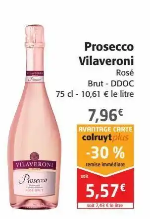 Colruyt Prosecco vilaveroni offre