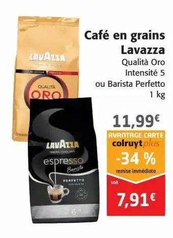 Colruyt Café en grains lavazza offre