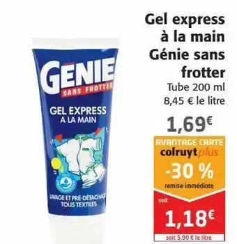 Colruyt Gel express à la main génie sans frotter offre