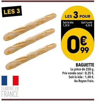 Supeco Baguette offre