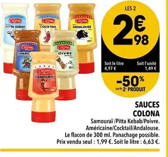 Supeco Colona Sauces offre
