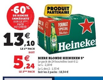 Bière Blonde Heineken 5