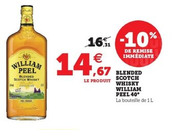 U Express Blended Scotch Whisky William Peel 40 offre