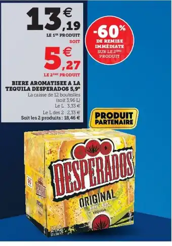 U Express Bière Aromatisée à La Tequila Desperados 5,9 offre