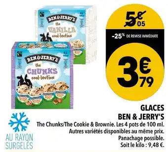 Ben & jerry’s glaces