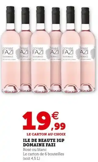 U Express Domaine fazi ile de beaute igp offre