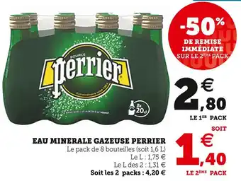 U Express Perrier eau minerale gazeuse offre