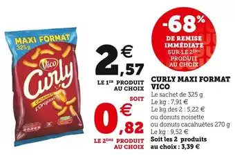 U Express Vico curly maxi format offre