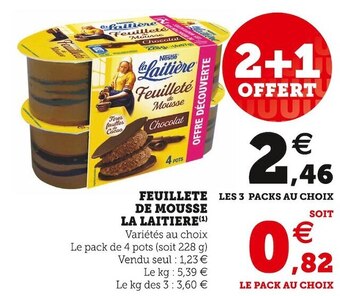 U Express La laitiere feuillete de mousse offre