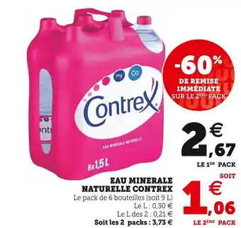 U Express Contrex eau minerale naturelle offre