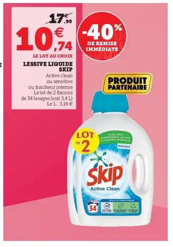 U Express Lessive Liquide Skip offre