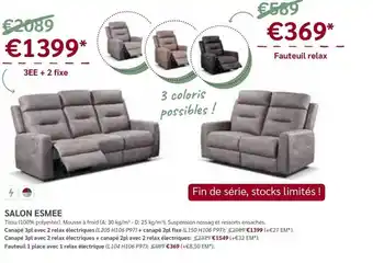 Meubles Crack 3ee + 2 Fixe, Fauteuil Relax offre