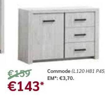 Meubles Crack Commode offre
