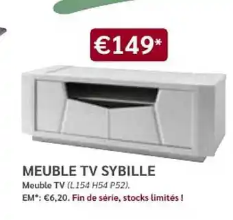 Meubles Crack Meuble Tv Sybille offre