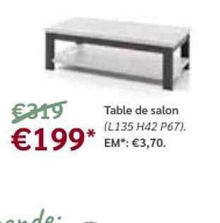 Meubles Crack Table De Salon offre