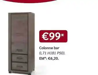 Meubles Crack Colonne Bar offre