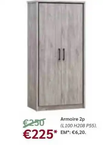 Meubles Crack Armoire 2p offre