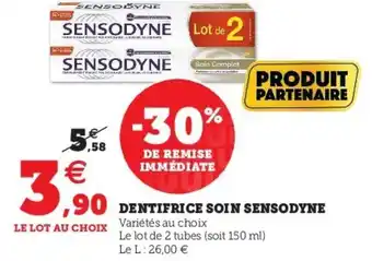 U Express Dentifrice Soin Sensodyne offre