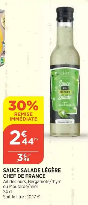 Bi1 Sauce Salade Légère Chef De France offre